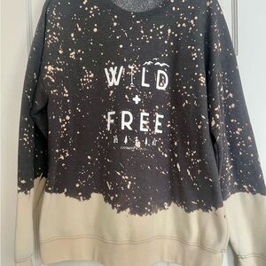 Wild + Free Splatter Sweatshirt